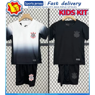 Kids Kit Corinthians 2024 25 Home Away Fato Esportivo De Futebol Jerseys Personalizável