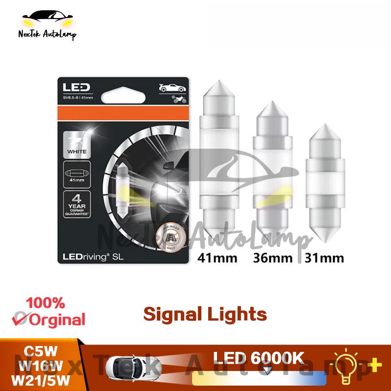 OSRAM LEDriving SL LED C5W 31mm 36mm 41mm T20 W21/5W T15 W16W 12V 6000K ...