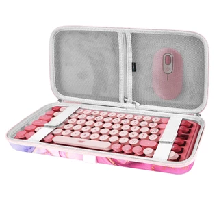Estojo Para Teclado Geekria 84 Teclas Teclados Sem Fio , Bolsa Protetora Keychron K2 , Chaves Logitech POP Mecânicas (Pink)