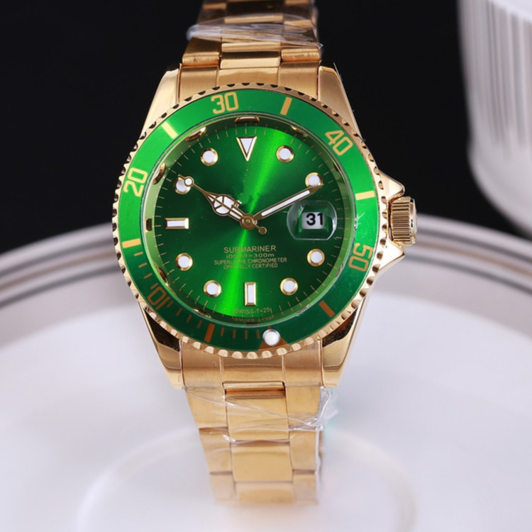 [MAOINGMEN] Relógio Masculino Relógio Digital Homem Moda À Prova D'água Relógios 40MM Ouro Verde Preto Com Estoque Pronto Para Caixa De Presente