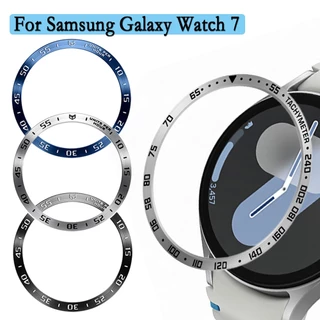 Anéis De Moldura De Metal Para Samsung Galaxy Watch 7 40/44mm Aço Inoxidável Proteção Caixa De Relógio Anel Acessórios De Decoração