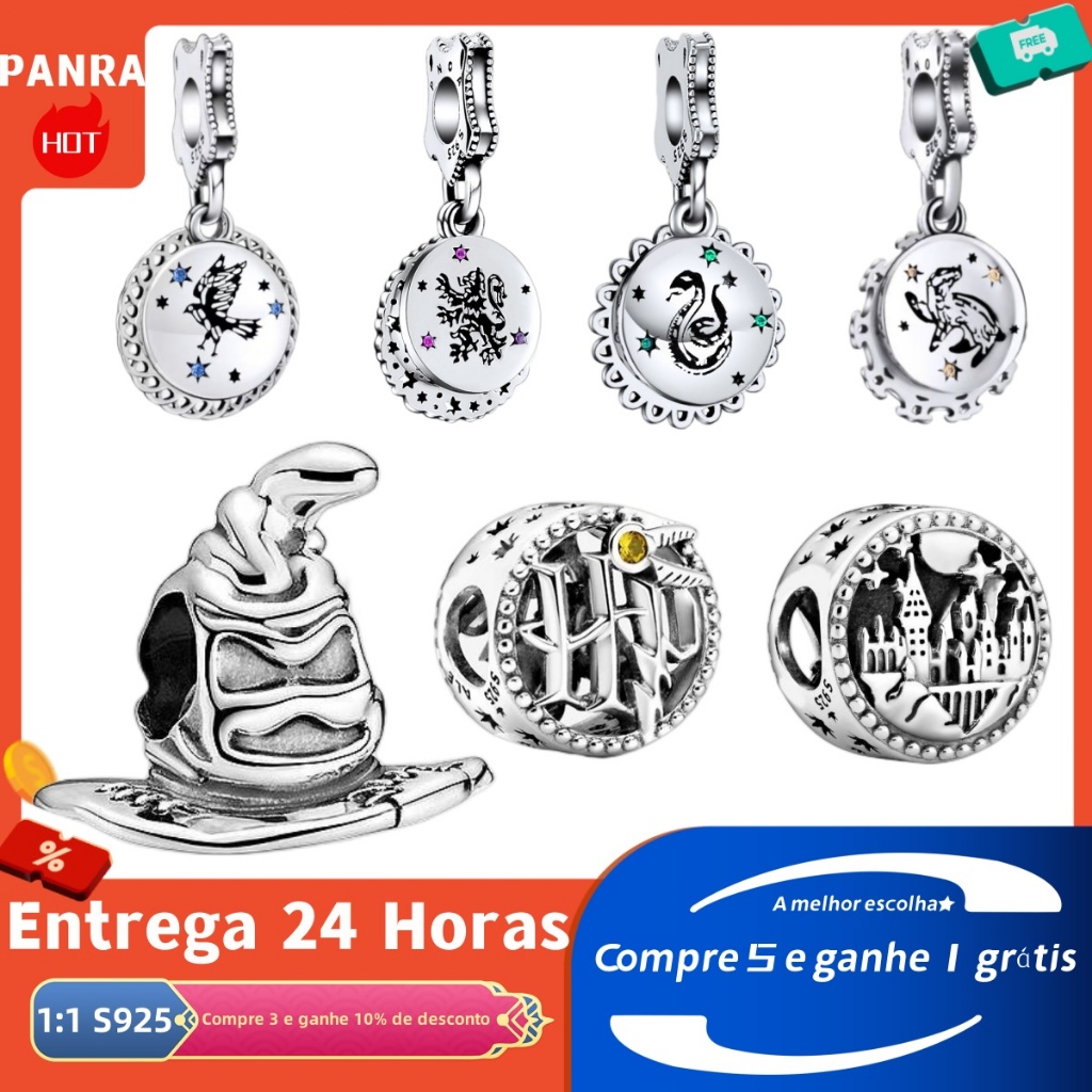 Conjunto Harry Potter Pingente Hermin Ron Dobby