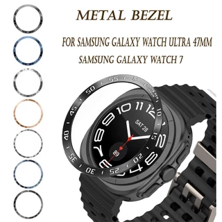 Para Samsung Galaxy Watch 7 Ultra 47mm Moldura Anel De Metal Protetor Caso Capa Escudo Accessoris