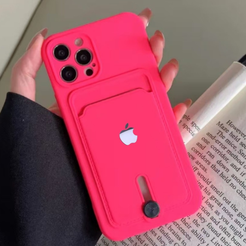 Novo Rosa Capa Capinha De Celular Silicone Líquido Anti Impacto Macio ...