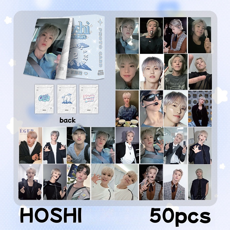 50-55pcs SEVENTEEN Holographic Laser LOMO Cards Performance 17 IS