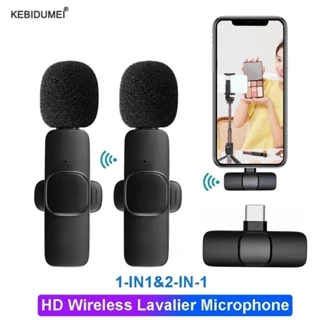Conjunto 2 Em 1 K9 Microfone De Lapela Sem Fio Transmissão Ao Vivo