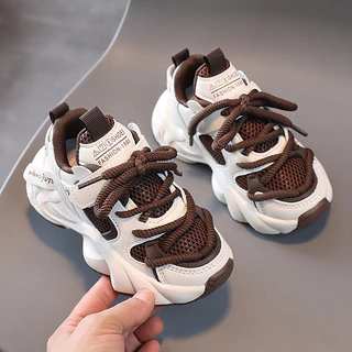Tênis infantil Sapatos infantis casuais para meninos Moda tênis de corrida para meninas Leve e macio