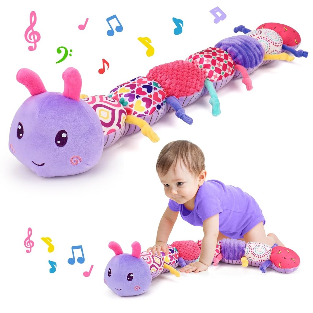 Brinquedo Sensorial Do Bebê 0-6 Meses Música Animal Pelúcia