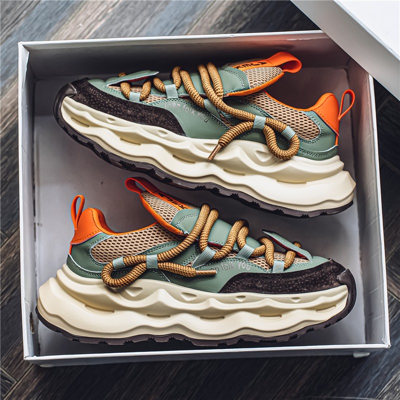 Sapatos Masculinos Novo Estilo Malha Respirável Esportivos Casuais
