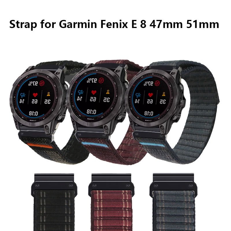 Garmin Fenix 7x Pro Solar Correa De Nailon De 20 22mm Y 26MM Para