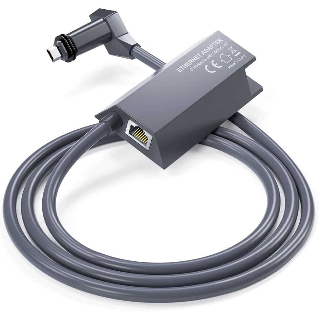 Adaptador Ethernet Starlink para V2/Gen2, conexão de rede com fio, seguro e estável