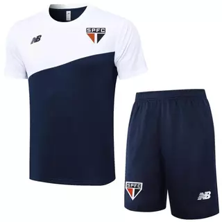 24-25 SBL Masculino Manga Curta Treino De Futebol Com Bolso Camisa shorts Roupas Esportivas Uniforme Da Equipe Impressão Preta Verão Poliéster S-2XL
