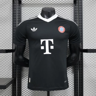 24-25 Sai Bayern Goleiro Camiseta de manga curta Top de secagem rápida Custo