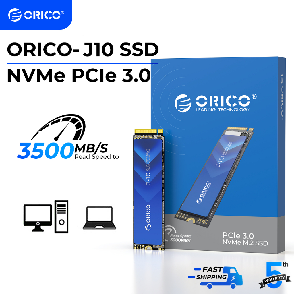 ORICO J10 PCIe 3.0 M . 2 2280 NVME SSD 3500 Mb/s 1 Tb Para Trabalho De Criadores (-J10)