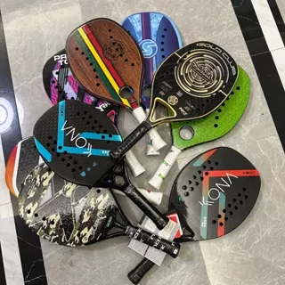 kona Beach Tennis Original 12K EVA De Fibra De Carbono sem  Bolsa De Raquete De Tênis De Praia em Oferta na Shopee