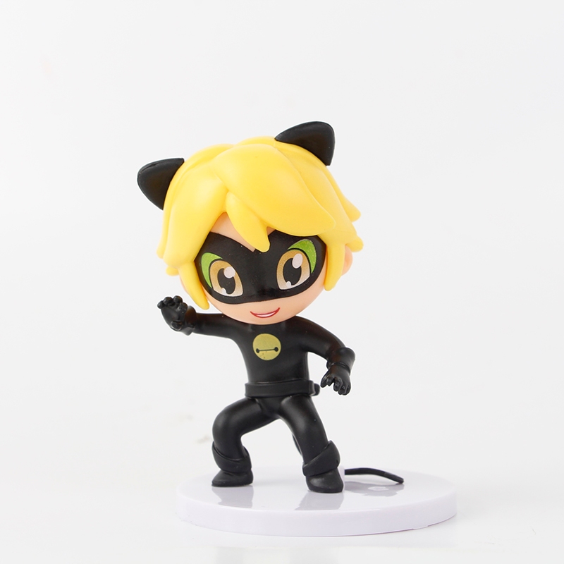 Anime Miraculous Ladybug Gato Noir Figuras Miniatura Queen Bee
