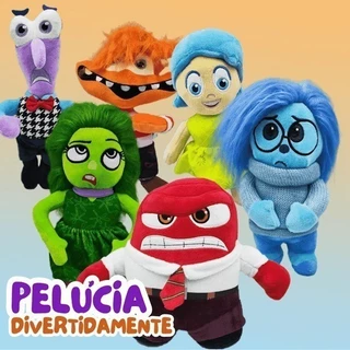 Pelúcia Divertidamente 2 Bonecos Pelucia Tristeza Riley Alegria Raiva Ansiedade Nojinho Medo