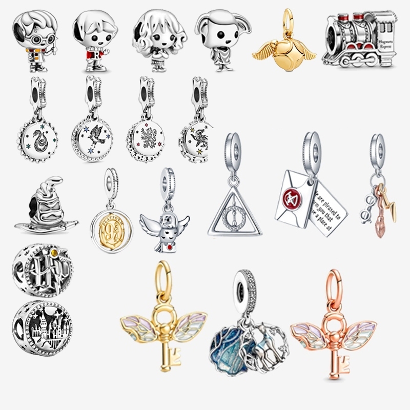 Berloque De Prata 925 Charme Charms Harry Potter Encanta Contas Para ...