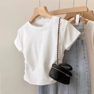 Lovito Camiseta feminina casual com estampa de borboleta LNM74107