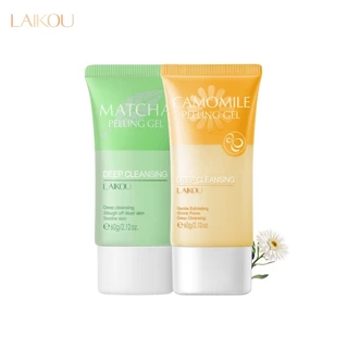 Laikou Camomile Esfoliante Rosto Matagal Remover Cravo Matcha Peeling Gel Pele Morta 60g