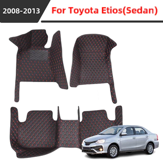 Tapete De Carro Para Toyota Etios (Sedan) 2008 2009 2010 2011 2012 2013 , material De Couro Impermeável E Resistente Ao Desgaste Proteger Os Interiores Do .