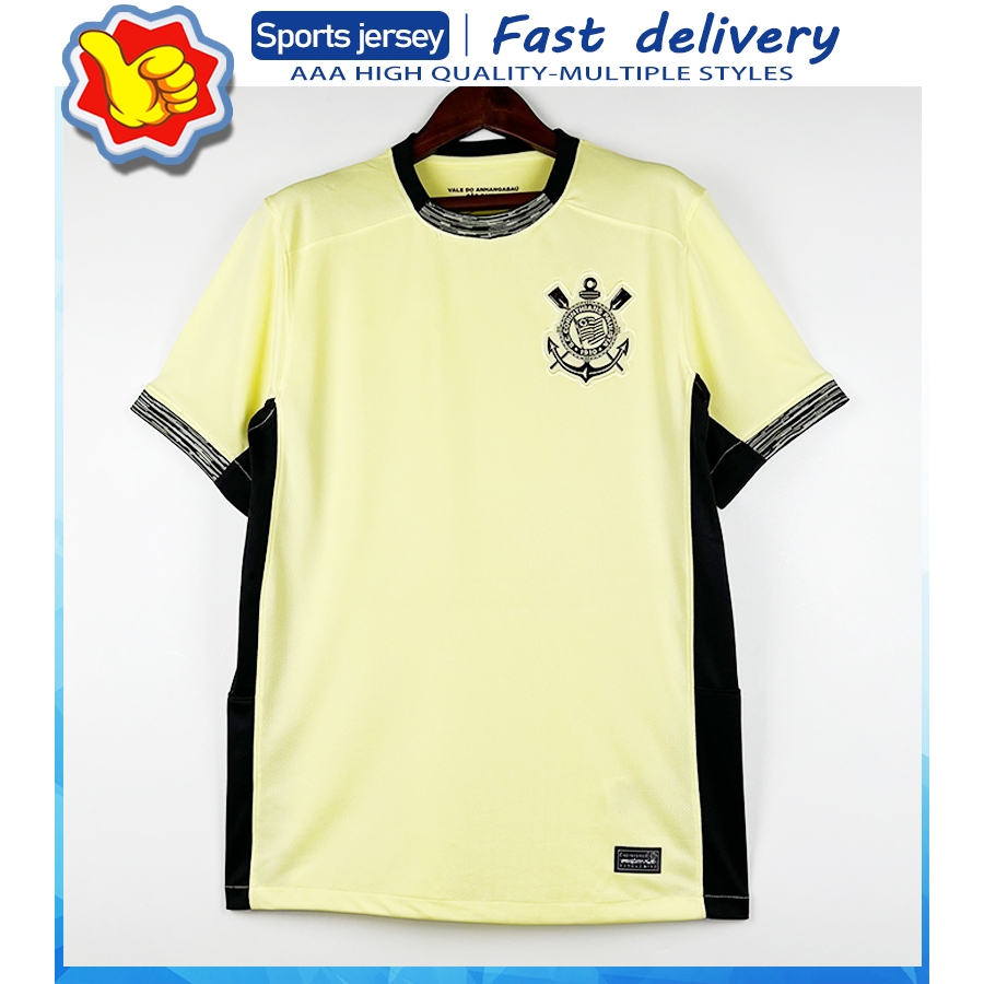 4XL Fan Versão Corinthians 2023 Terceiro Terno Esportivo Camisas De Futebol Personalizáveis