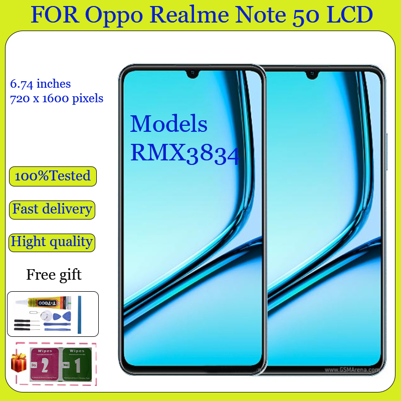 Original Para Realme Note 50 60 Display LCD Tela De Toque Com ...