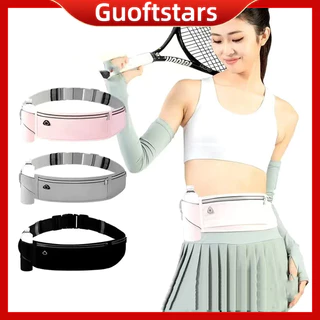 Guoftstars Bolsa De Cintura Esportiva Corrida Cinto Multifuncional À Prova D'água Com Faixa Reflexiva