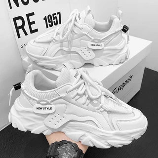 Sapatos Casuais Para Homens 2024 Primavera Verão Novo Estilo De Tênis De Corrida Respirável Versão Coreana Estudantes Da Tendência Todos Os Jogos