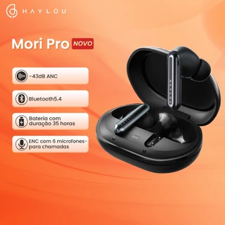 [New] Haylou Mori Pro ANC-43dB Fones De Ouvido 35h-Bateria IPX4 à prova d