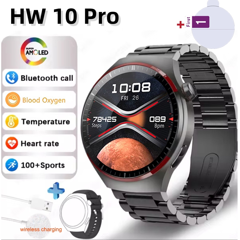HW10 Pro Smartwatch 1.52 Polegada 360 * 360 HD Toque Completo Redondo ...