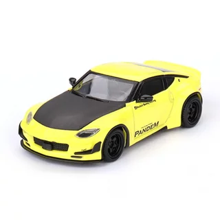 Mini GT MGT00752 752 1/64 Nissan Z Pandem Ikazuchi Amarelo LHD RHD Carro Modelo Em Escala Fundida
