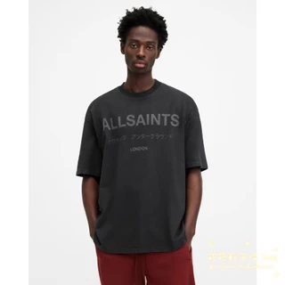 ALL SAINTS Nova Camiseta De Algodão Puro De Manga Curta Com Letras Grandes