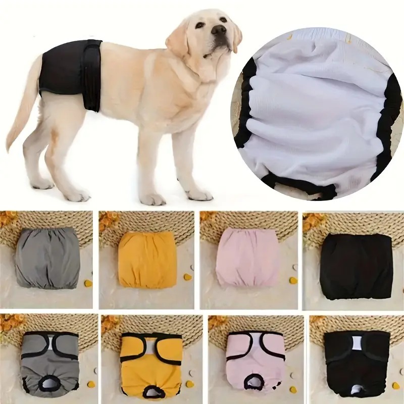 Cueca de cachorro fêmea/calças fisiológicas laváveis ​​à prova d'água pet/cachorro