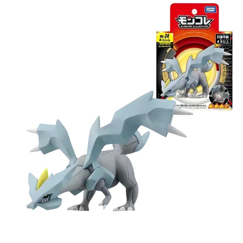 Original TOMY Pokemon Figura Zacian Zamazenta Ho-Oh Preto Kyurem