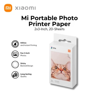 Papel Para Impressora Fotográfica Portátil Xiaomi Mi (2x3 Polegadas , 20 Folhas)