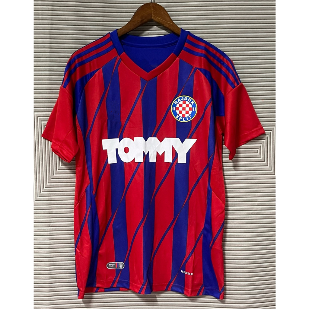 Hajduk Dividido camiseta futbol 2024 25 Camisas De Futebol vintage Home Away Terceiro Kit De Camisa