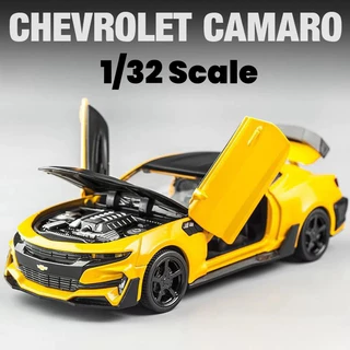 Miniauto Diecast Modelo De Carro 1/32 Chevrolet Camaro De Brinquedo Metal Veículo Puxar Para Trás Coleção Presente Crianças Meninos