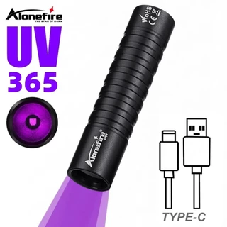 Alonefire SV99 Mini 365nm/395nm UV Lanterna USB Recarregável Blacklight Tocha Lâmpada De Detecção De Animais De Estimação