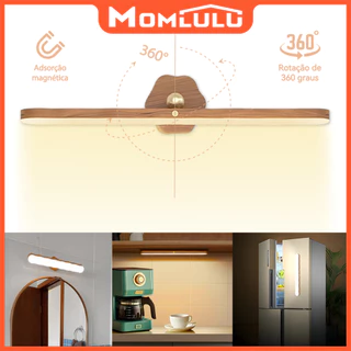 Luminária Nordica De Parede Para Quarto Portátil Luz Led Magnética Sem Fio USB TYPE-C Recarregável