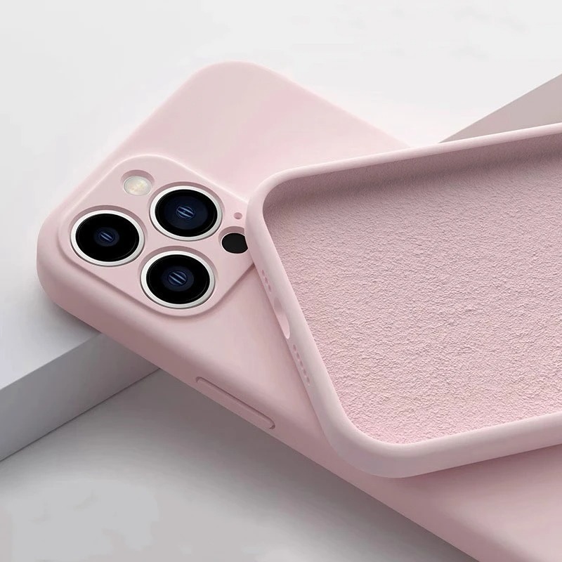 LOVQZAOF Funda De Silicona Antigolpes Candy Para IPhone 16, 15, 14, 11