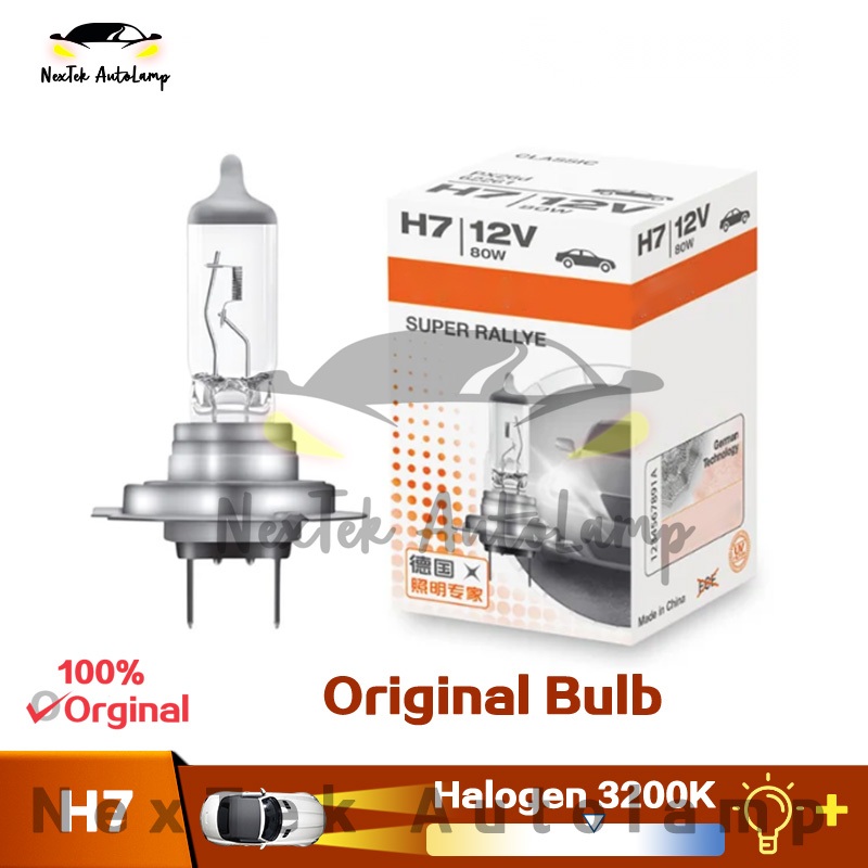 For OSRAM Super Rallye H7 12V 80W 3200K Lâmpada original de farol ...