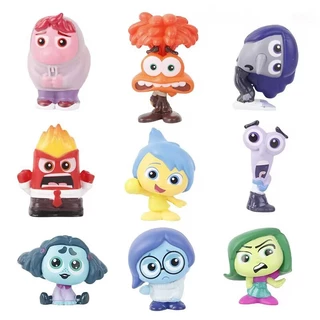 9 Pçs/Set 3-5cm Anime Inside Out 2 Raiva Disgo Triste Sadness Alegria Medo Ansiedade Embaraço Ennui Envy Q Versão PVC Figuras De Ação Modelo Boneca Brinquedos em Oferta na Shopee
