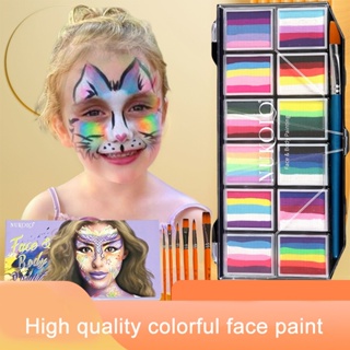 Conjunto De Pintura Corporal Com Listras De Arco-Íris Vibrantes De 1 Unidade-Tinta De Arte Facial E À Base De Água , Não Tóxica , Hipoalergênica Para Festivais , Apresentações Em Palco , Maquiagem Artística Eventos De Cosplay em Oferta na Shopee