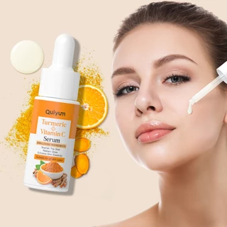 QUIYUM Cúrcuma Vitamina C Soro 17ml Reduz Manchas Linhas Finas Suaves Essência Hidratante Iluminadora em Oferta na Shopee