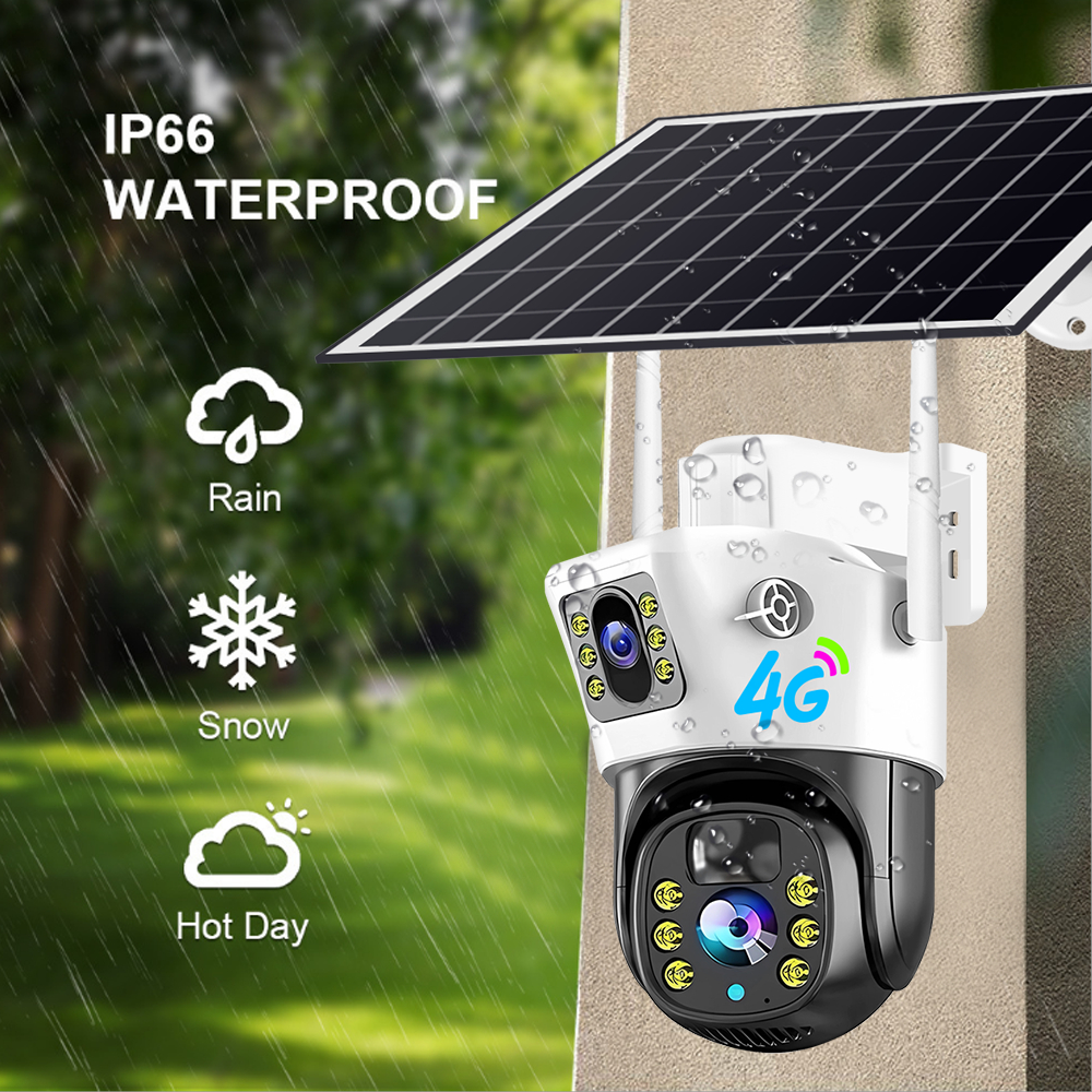Câmera solar V380 De 360 Graus , monitor Remoto Para Celular Doméstico ...