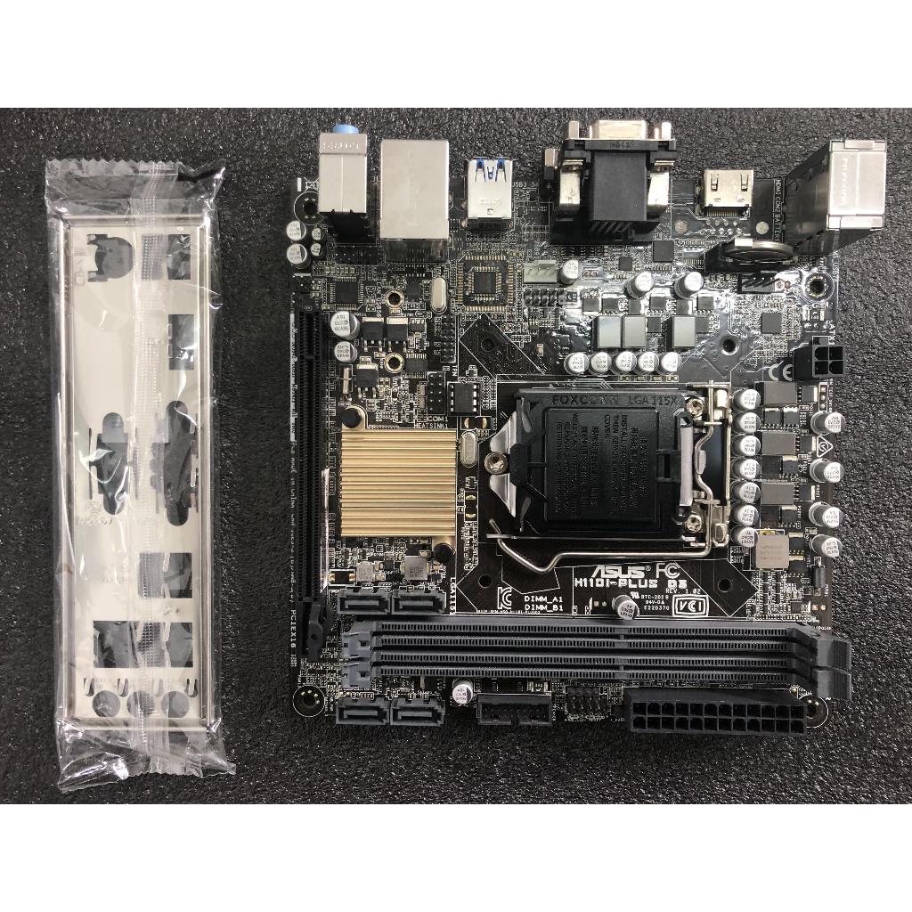 Placa-Mãe ASUS H110I-PLUS D3 Intel H110 LGA1151 DDR3 SATA3 HDMI DVI Áudio Mini-ITX