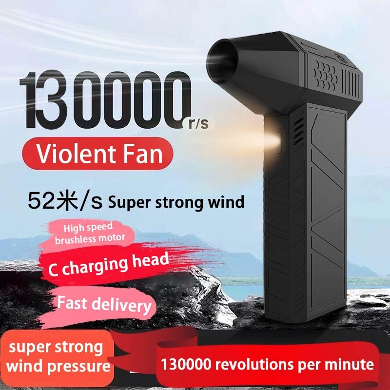 Nuovo mini turbo violento ventilatore turbo multiuso con batteria 45 m/s 30A  44