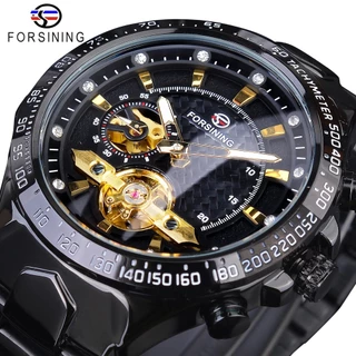 Forsining Luxo Turbilhão Design Diamante De Masculino Relógios Automáticos Marca Superior Relógio Mecânico