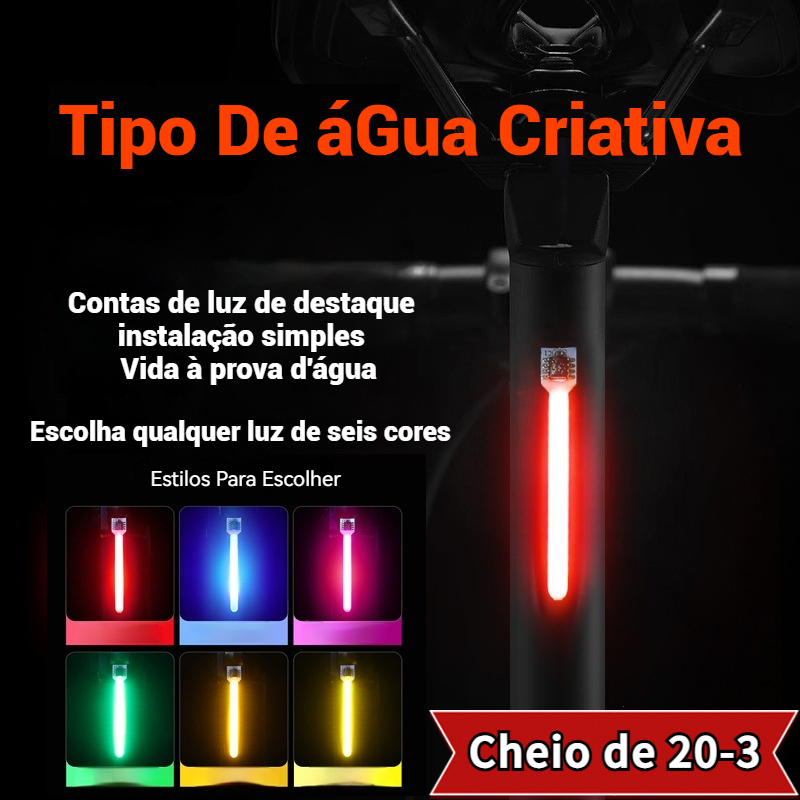 As luzes traseiras LED da bicicleta podem ser impermeáveis, de longa duração, carregamento USB